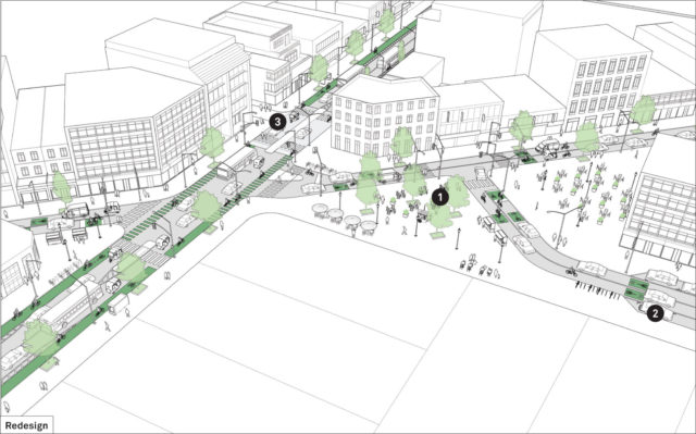 Complex Intersection: Adding Public Plazas